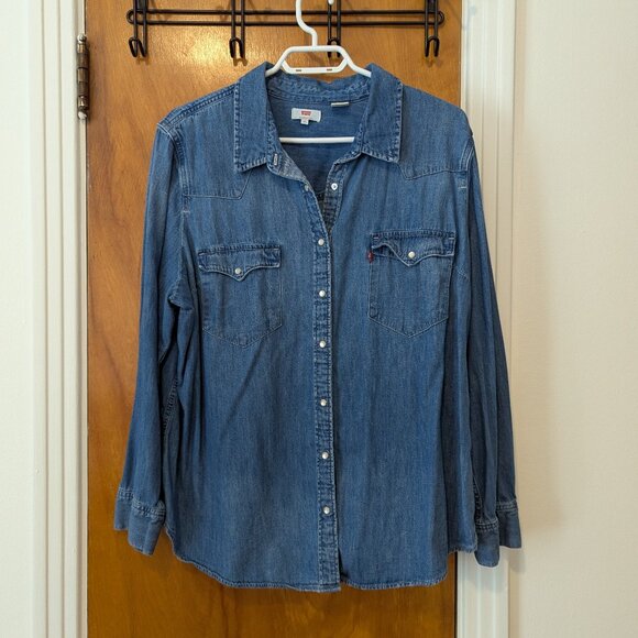 Levi's Western Denim Shirt (2XL) - Picture 1 of 9